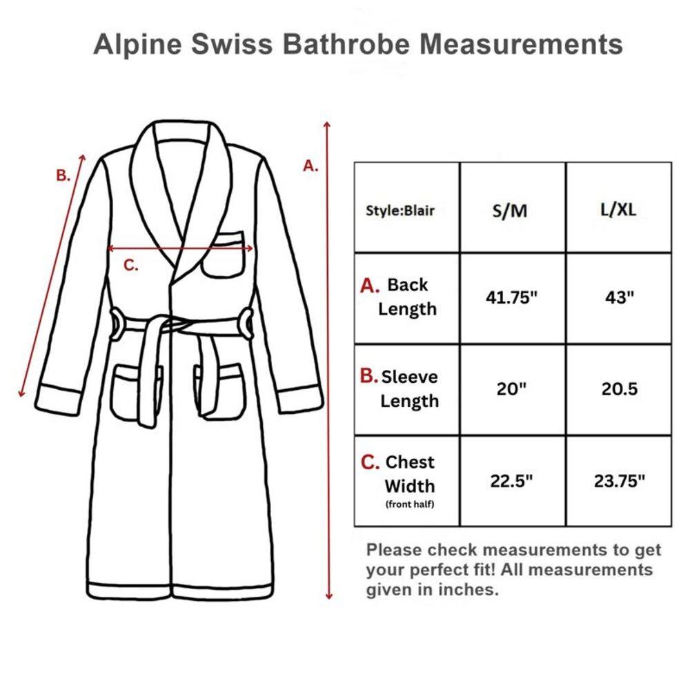 Alpine Swiss Lavender Robe L - Picture 6 of 7